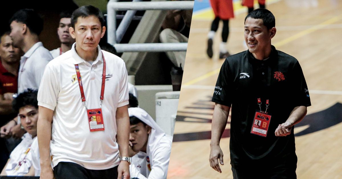 NCAA: No extra pressure for Racela, Escueta as top teams Perpetual, San Beda battle