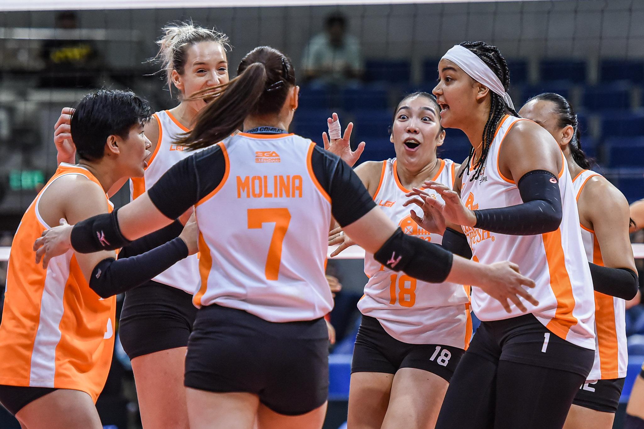 PVL: Farm Fresh sweeps Cignal for 2-0 start in Reinforced Conference