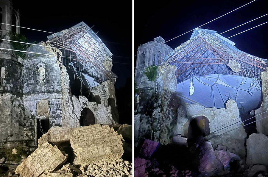Parishes told not to use churches damaged in Cebu quake