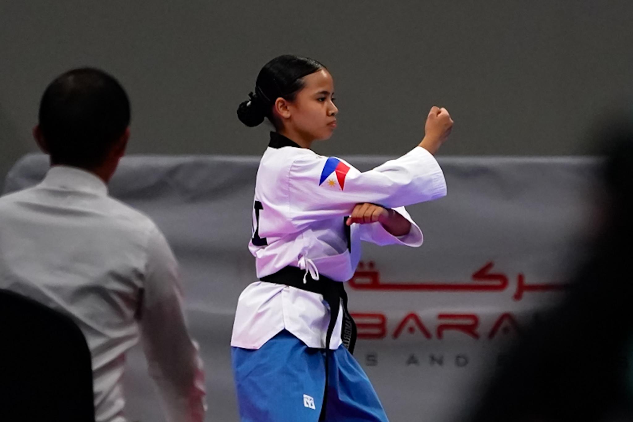 Taekwondo’s Kristen Ambriel Aguila cops silver; Crystal Cariño, Nicole Tabucol bag teqball bronze in Asian Youth Games
