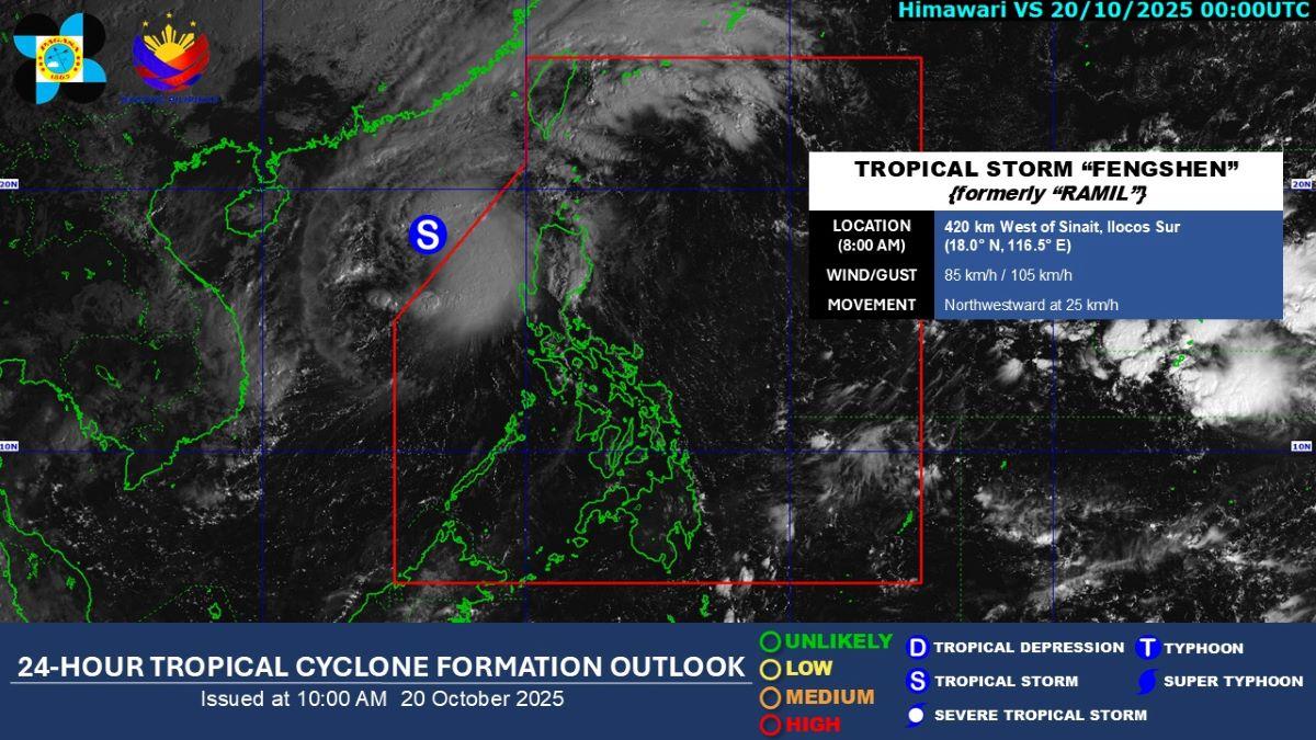 Tropical Storm Ramil exits PAR