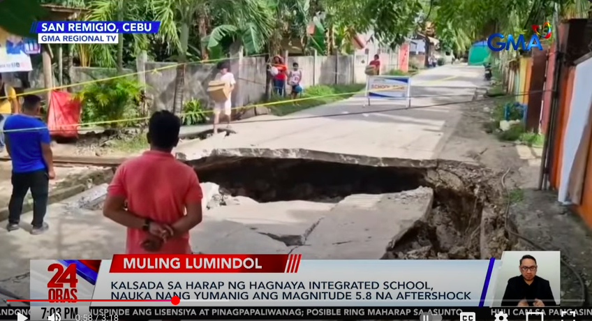 Magnitude 5.8 aftershock worsens damage in Cebu