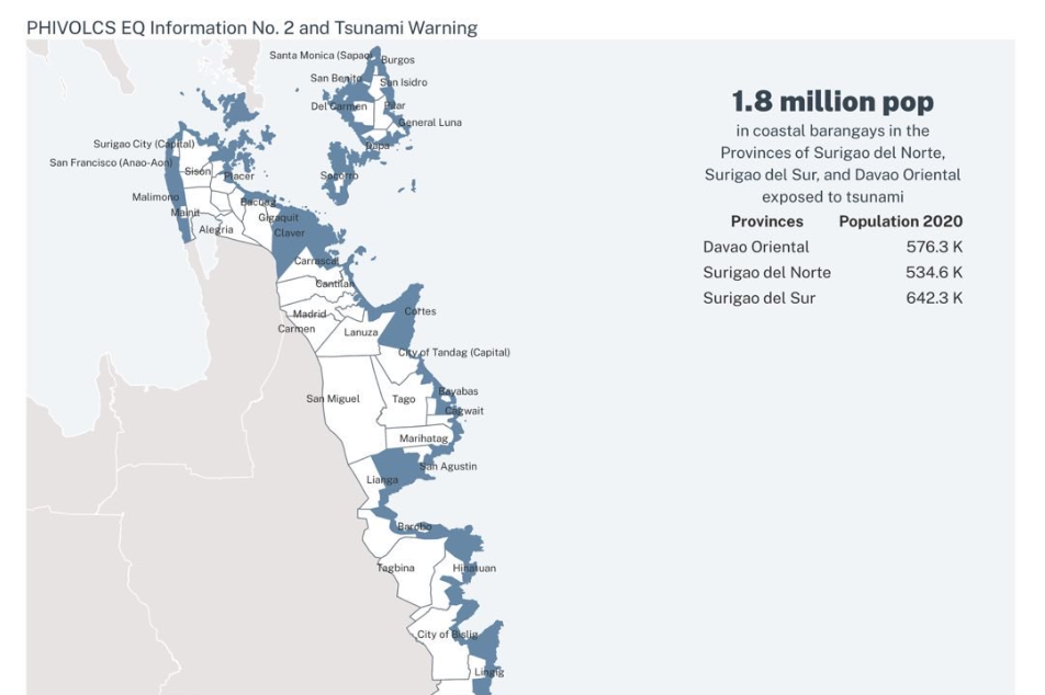 Tsunami warning after magnitude 6.8 Davao Oriental earthquake lifted