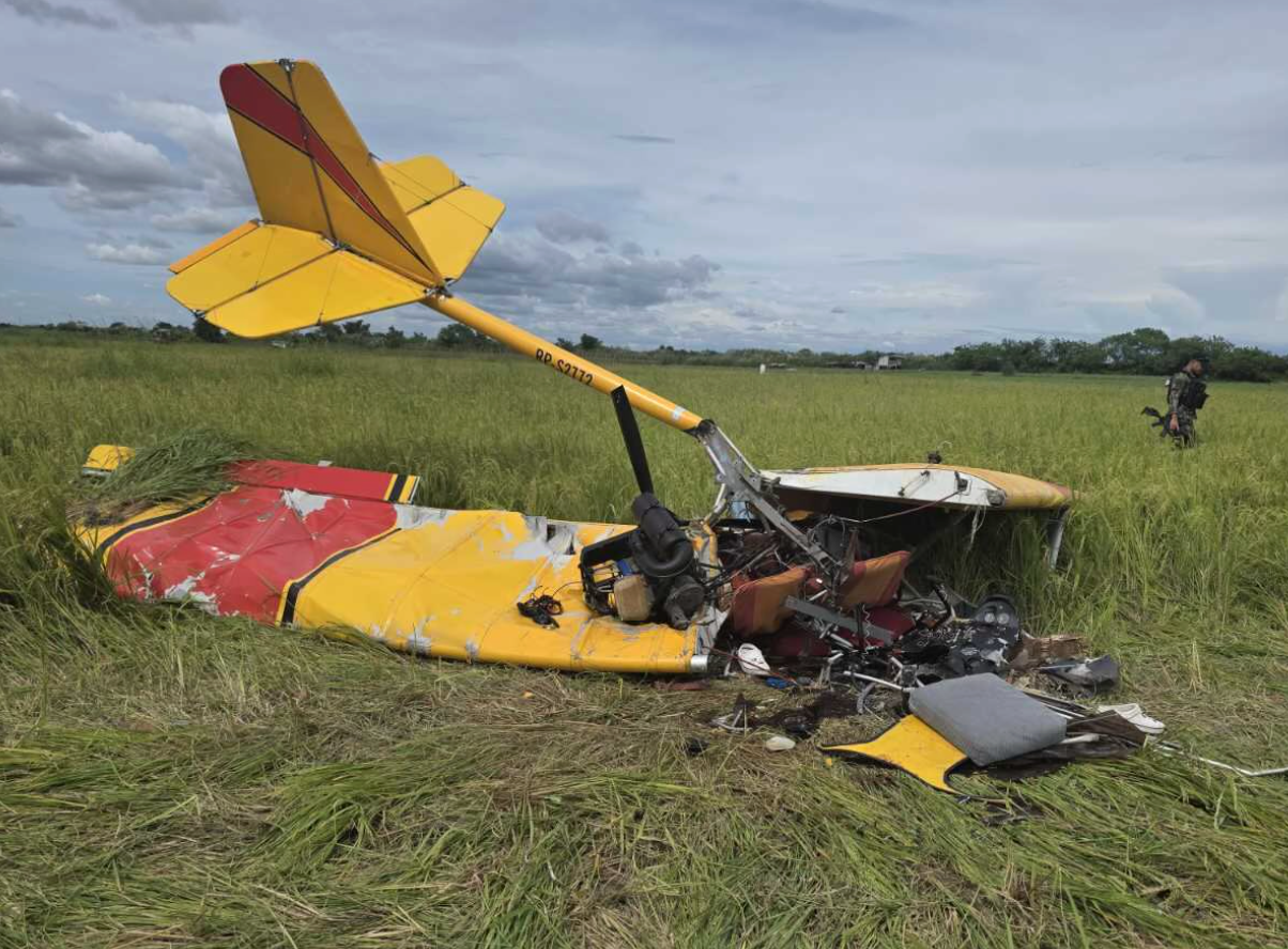 2 patay sa pagbagsak ng isang ultralight aircraft sa Tarlac