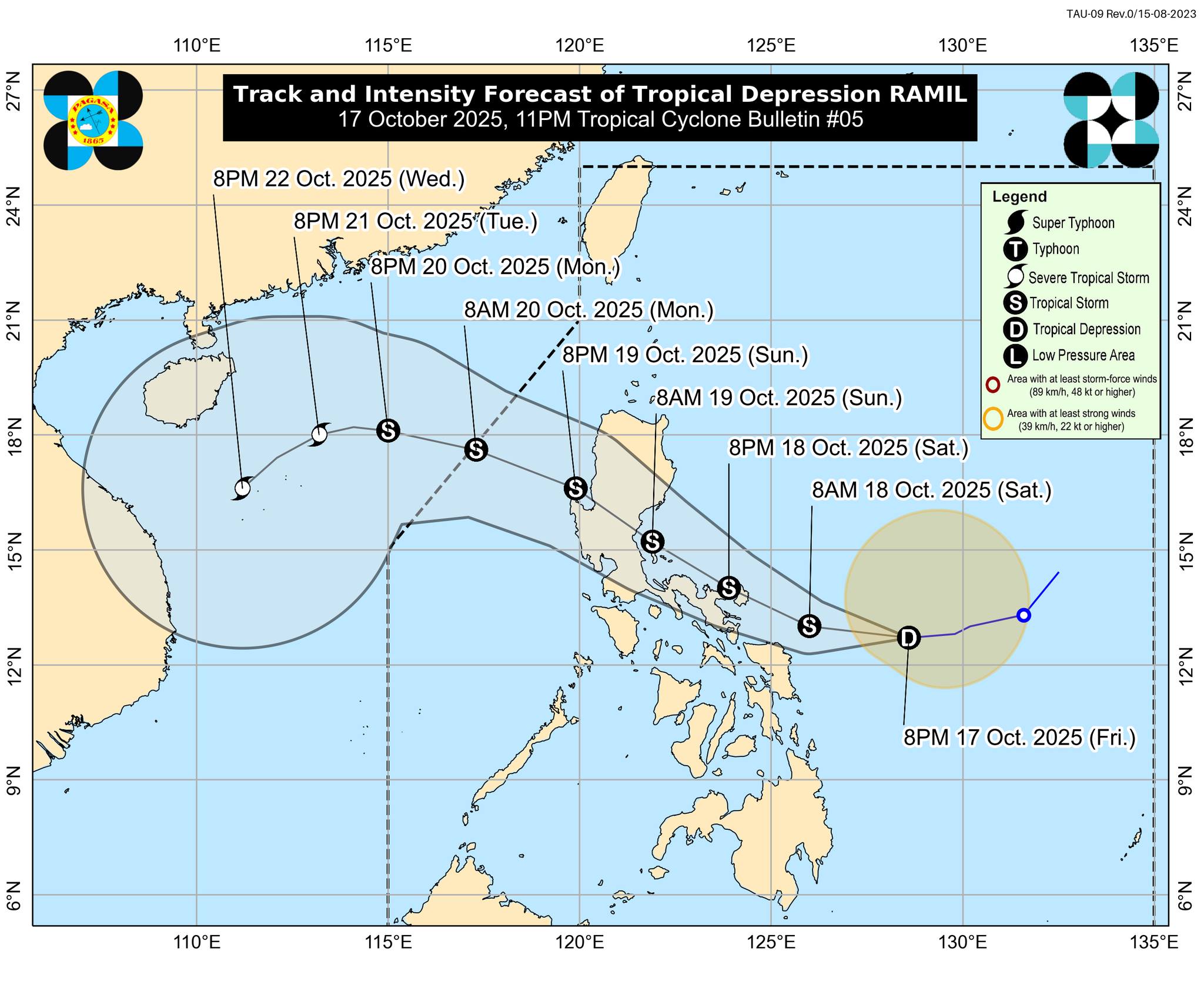 Parts of Luzon, Visayas under Signal No. 1 as Ramil accelerates