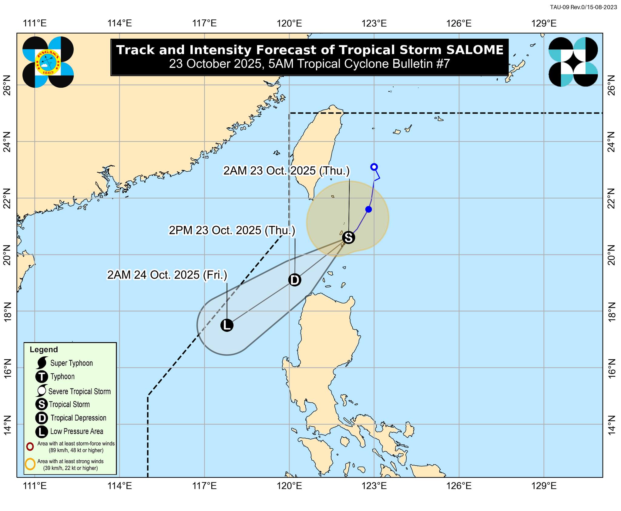 Salome maintains strength; Batanes still under Signal No. 2