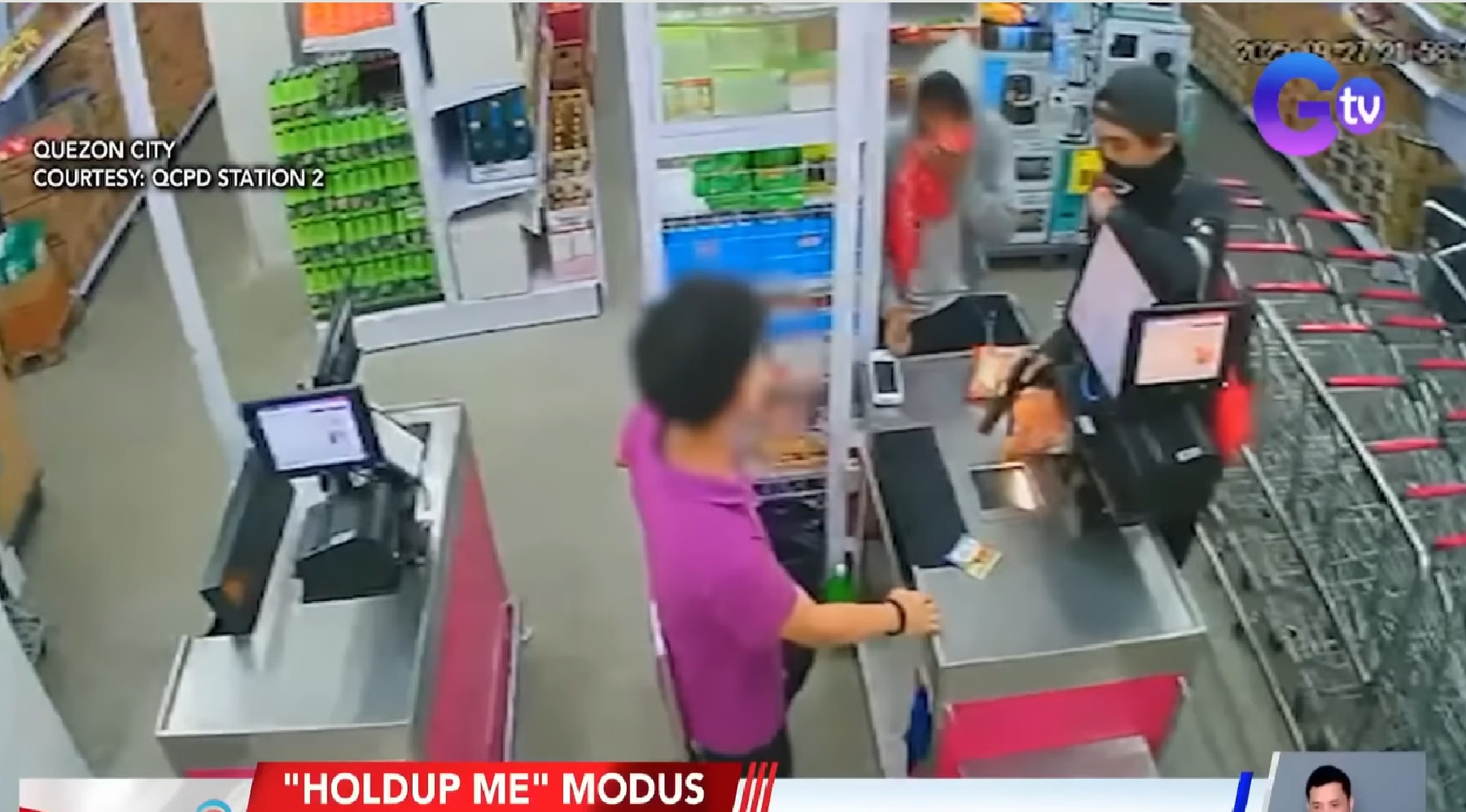 ‘Holdap me’ modus sa isang grocery store, bistado; ‘biktimang’ cashier, itinurong utak