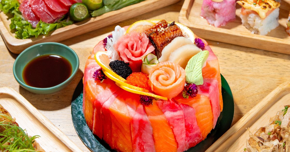 Local sushi brand launches cake version of Chirashi bowl