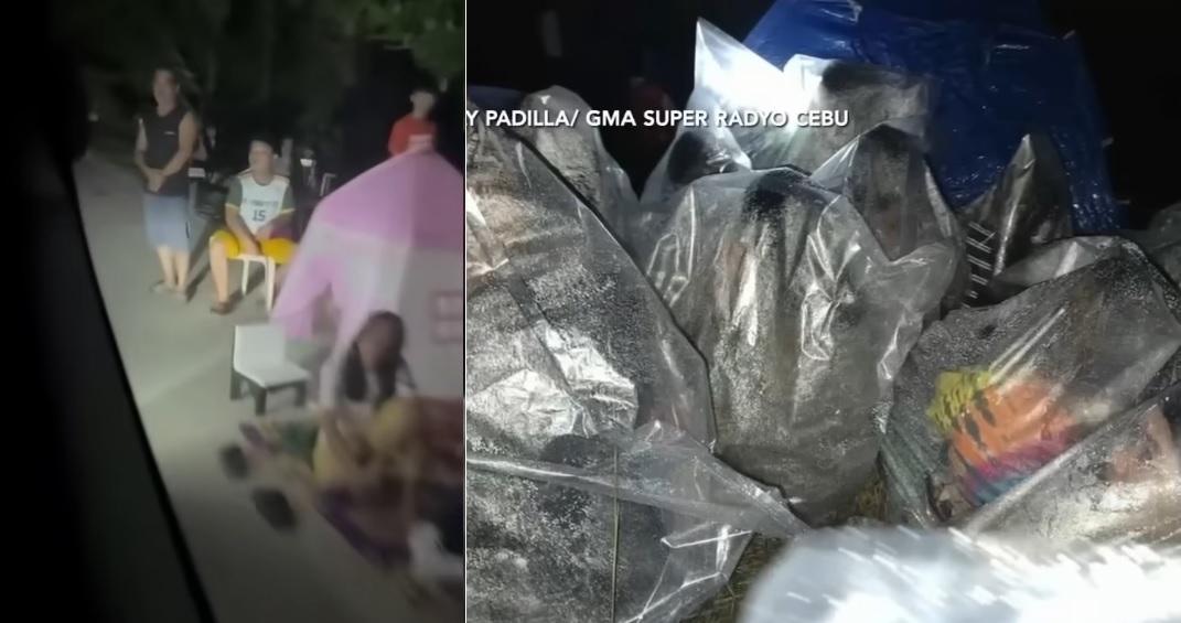 Cebu earthquake survivors wrap themselves in plastic, sleep by roadsides