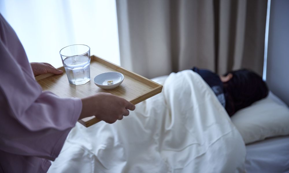 In an open marriage, who takes care of the spouse who gets sick?