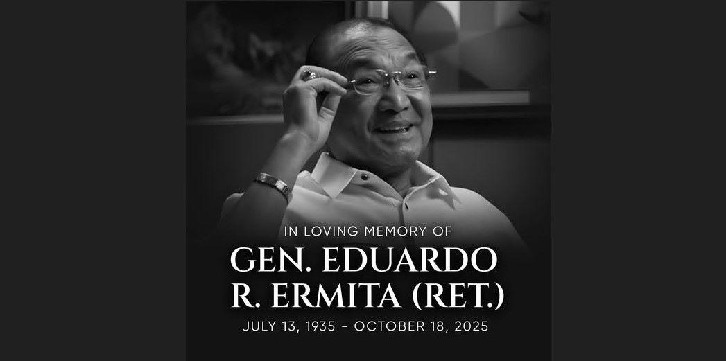 Retired general, former ES and congressman Eduardo Ermita dies at 90