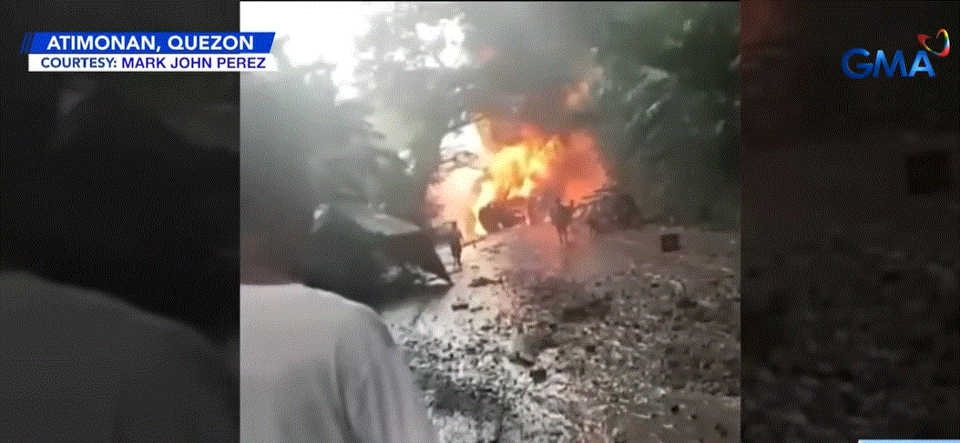 One dead, 5 hurt as wayward tanker truck rams 3 vehicles, explodes in Atimonan, Quezon
