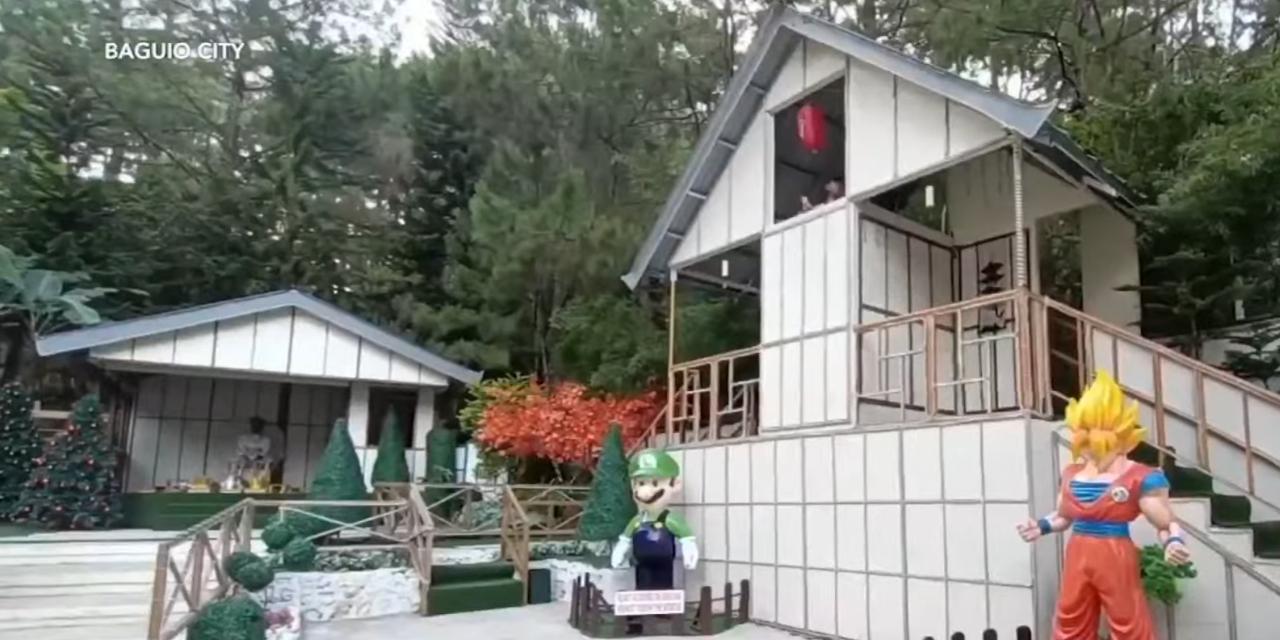 This Christmas village in Baguio features Japanese characters, architecture