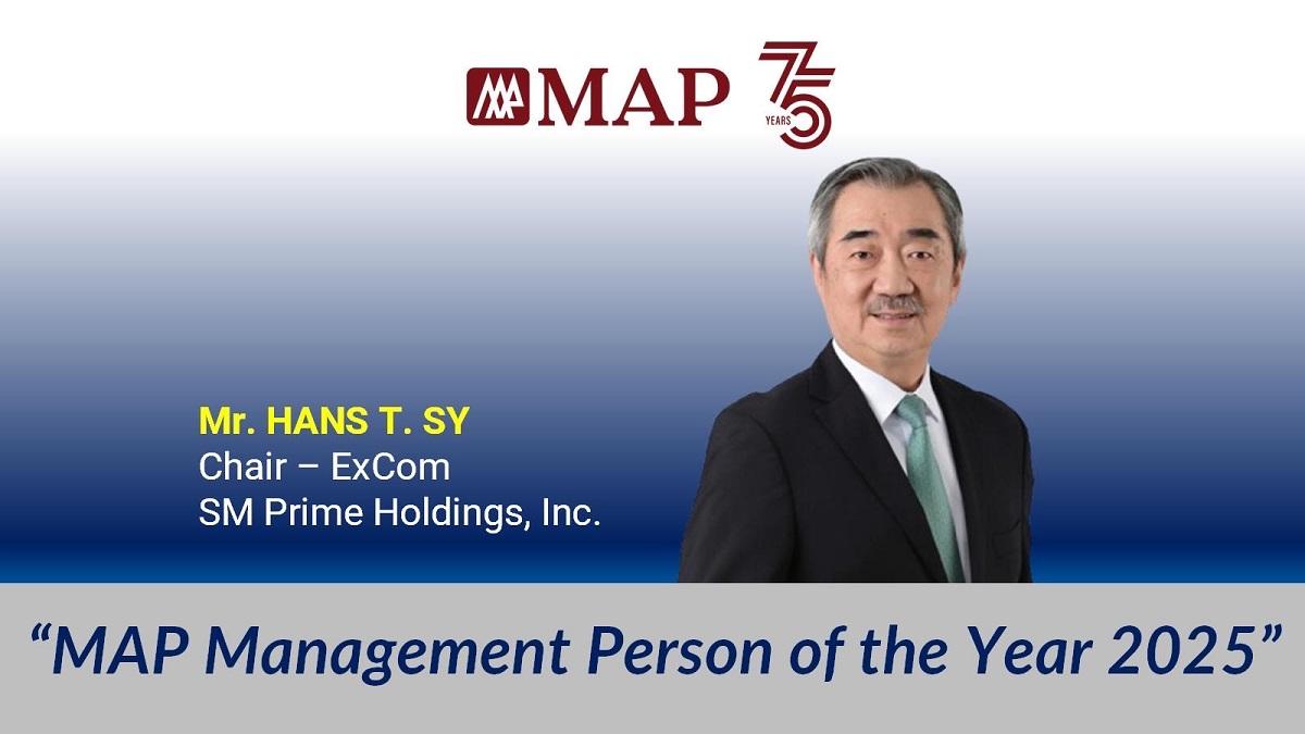 Hans Sy is named MAP’s Management Person of the Year 2025