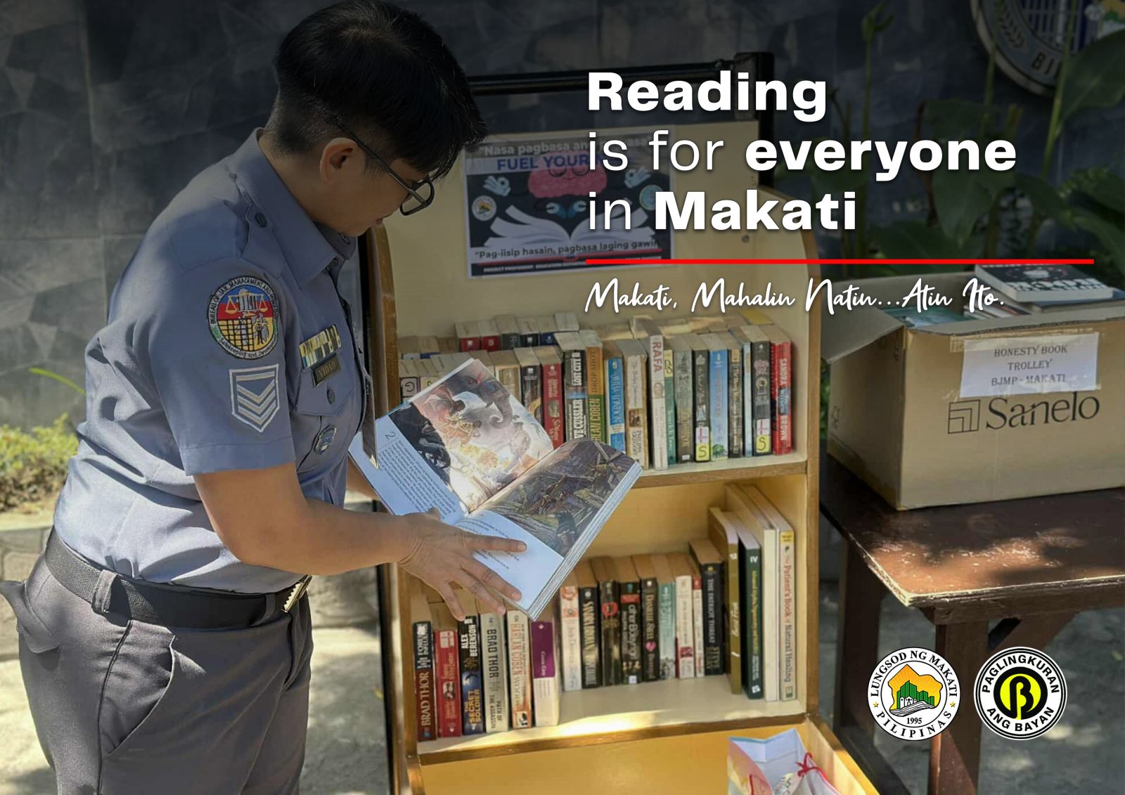 Makait City Library launches Honesty Book Trolley Project for PDLs