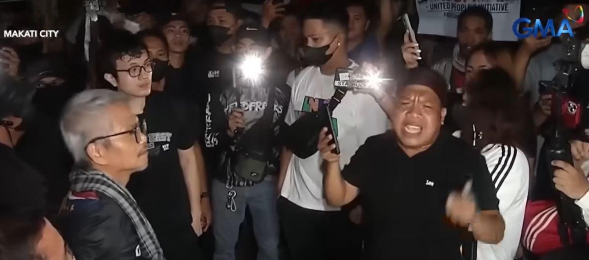 Anti-corruption protest held overnight in Makati