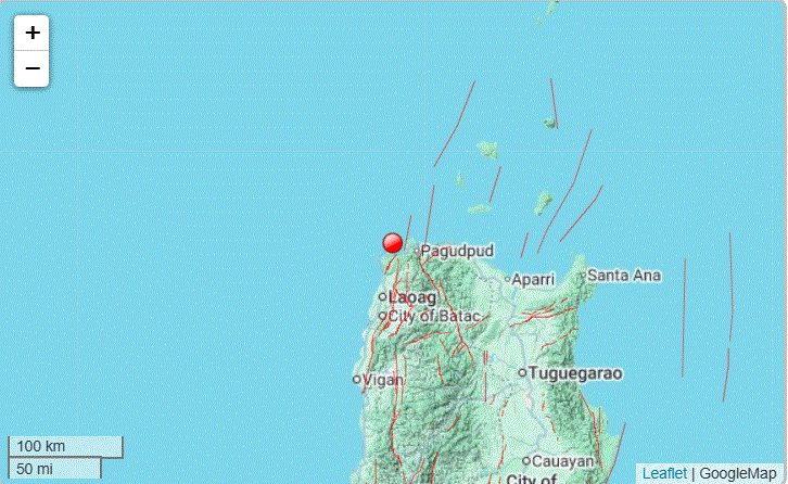 Another earthquake - magnitude 5.0 - hits Pagudpud, Ilocos Norte