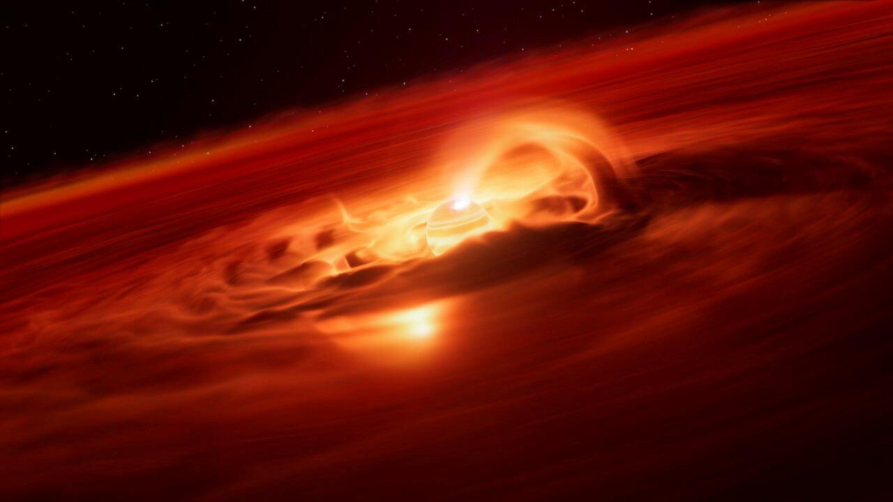 Astronomers spot young rogue planet gobbling up its surroundings