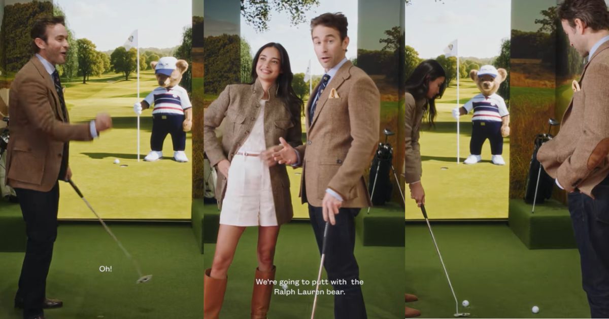 Kelsey Merritt, Chace Crawford compete in a playful virtual golf match