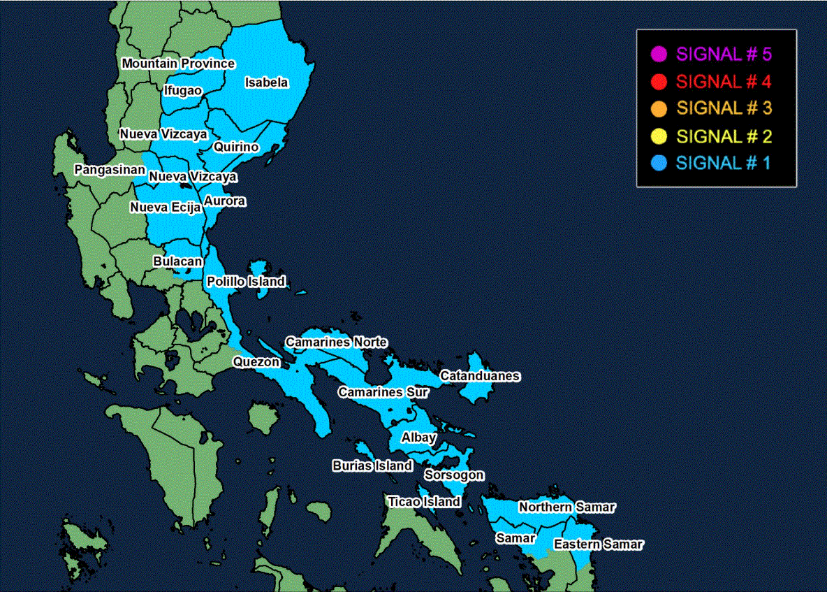 Signal No. 1 still up in Luzon, Visayas as Ramil keeps strength moving west