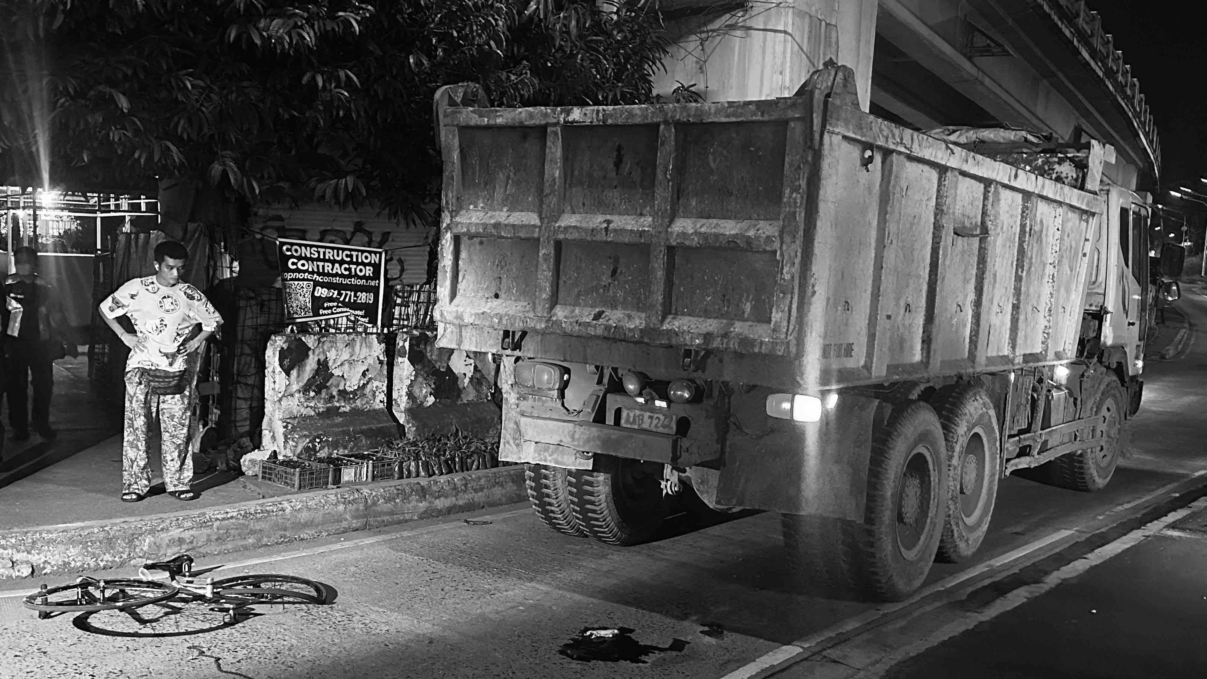 Teen cyclist killed in dump truck crash on C5 Road Extension in QC