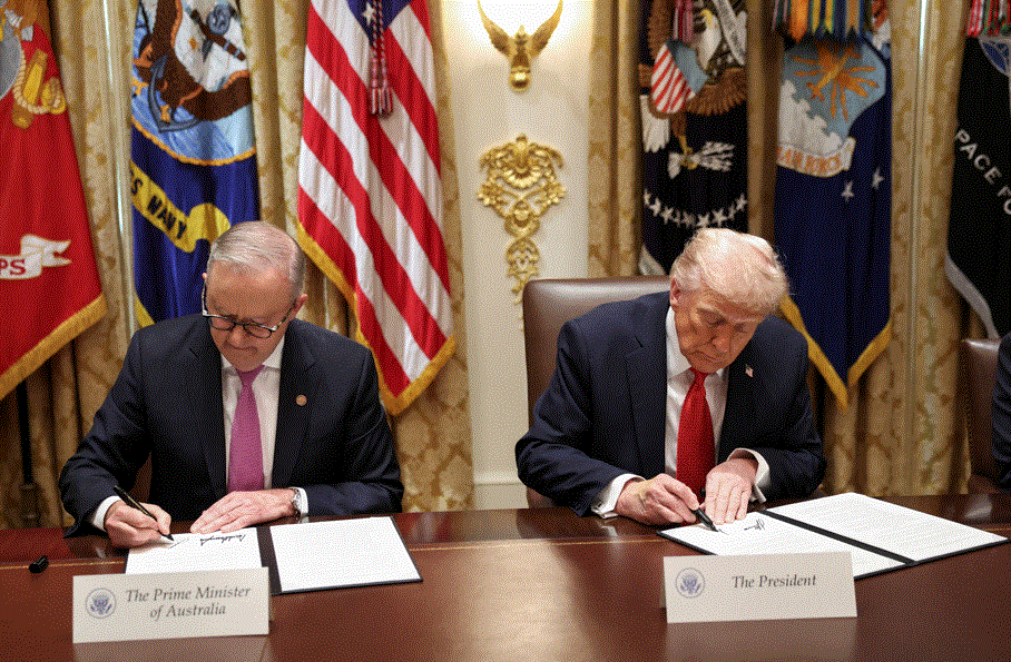 Trump, Australia's Albanese sign critical minerals agreement to counter China