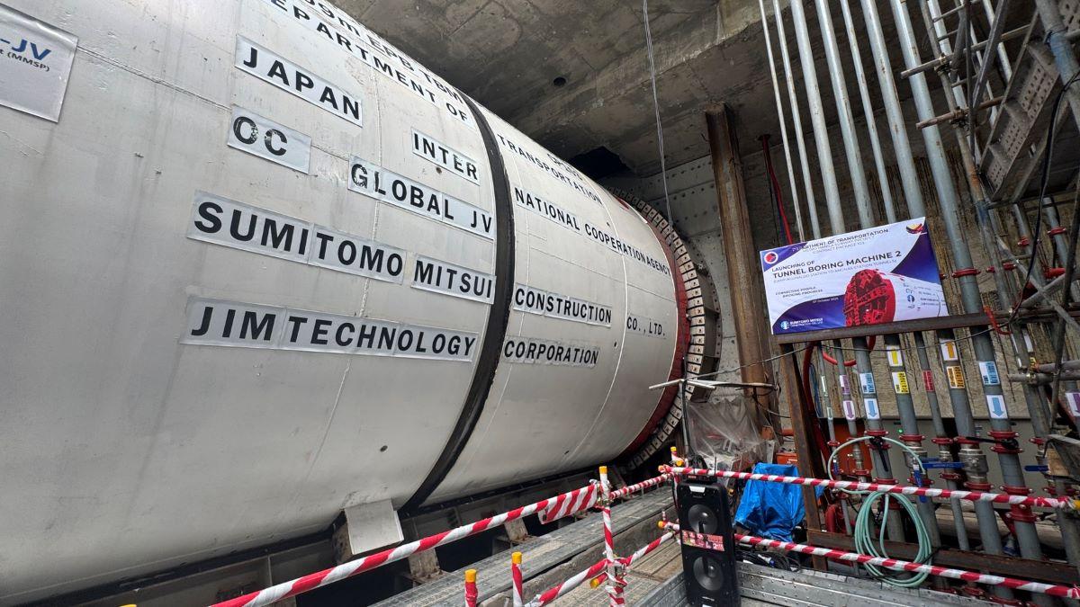 DOTr launches third Metro Manila Subway Project tunnel boring machine