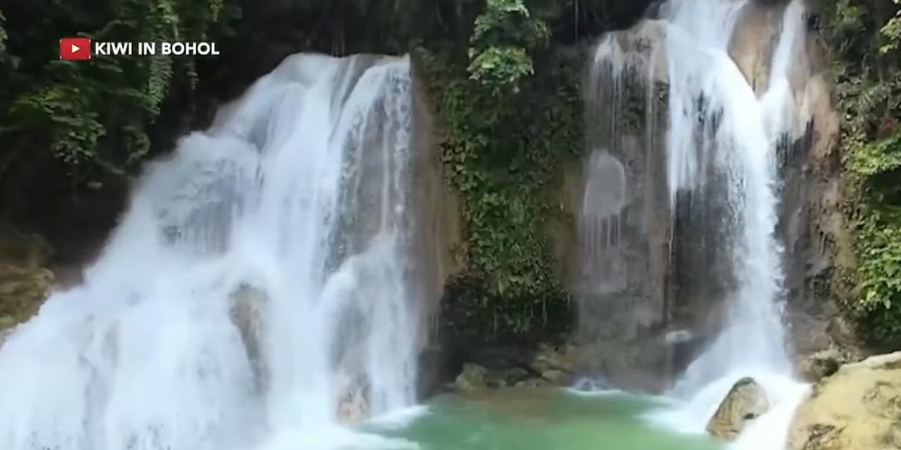 These twin falls in Bohol are so scenic, even foreign tourists enjoy them