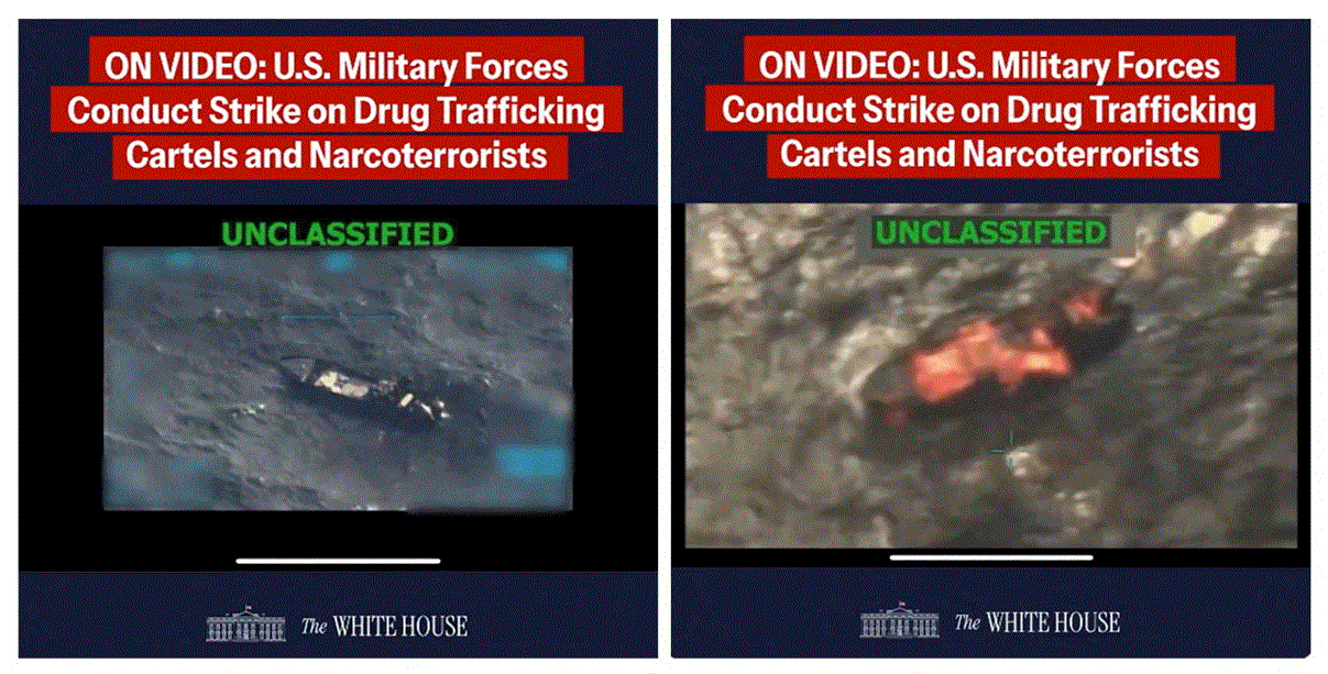 US strike on alleged drug boat off Venezuela kills six, Trump says