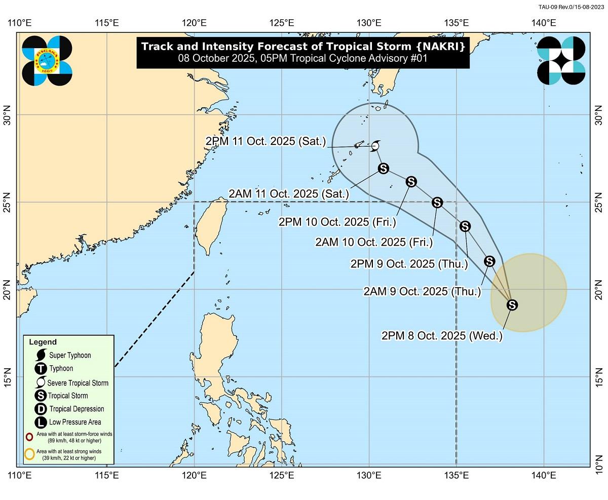 Tropical storm may enter PAR on Thursday; 2 systems to bring rain across PH