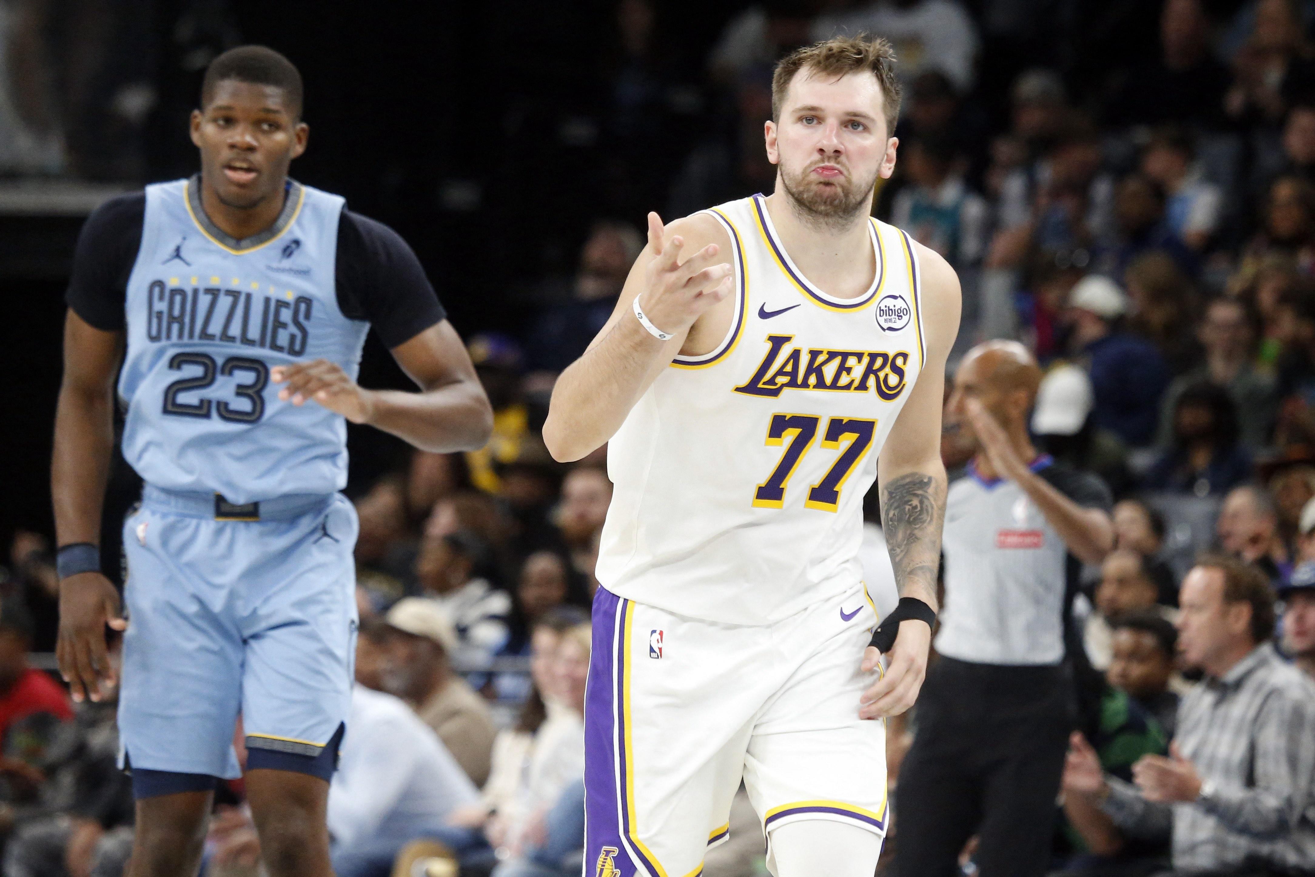 NBA: Luka Doncic returns to carry Lakers past Grizzlies in NBA Cup