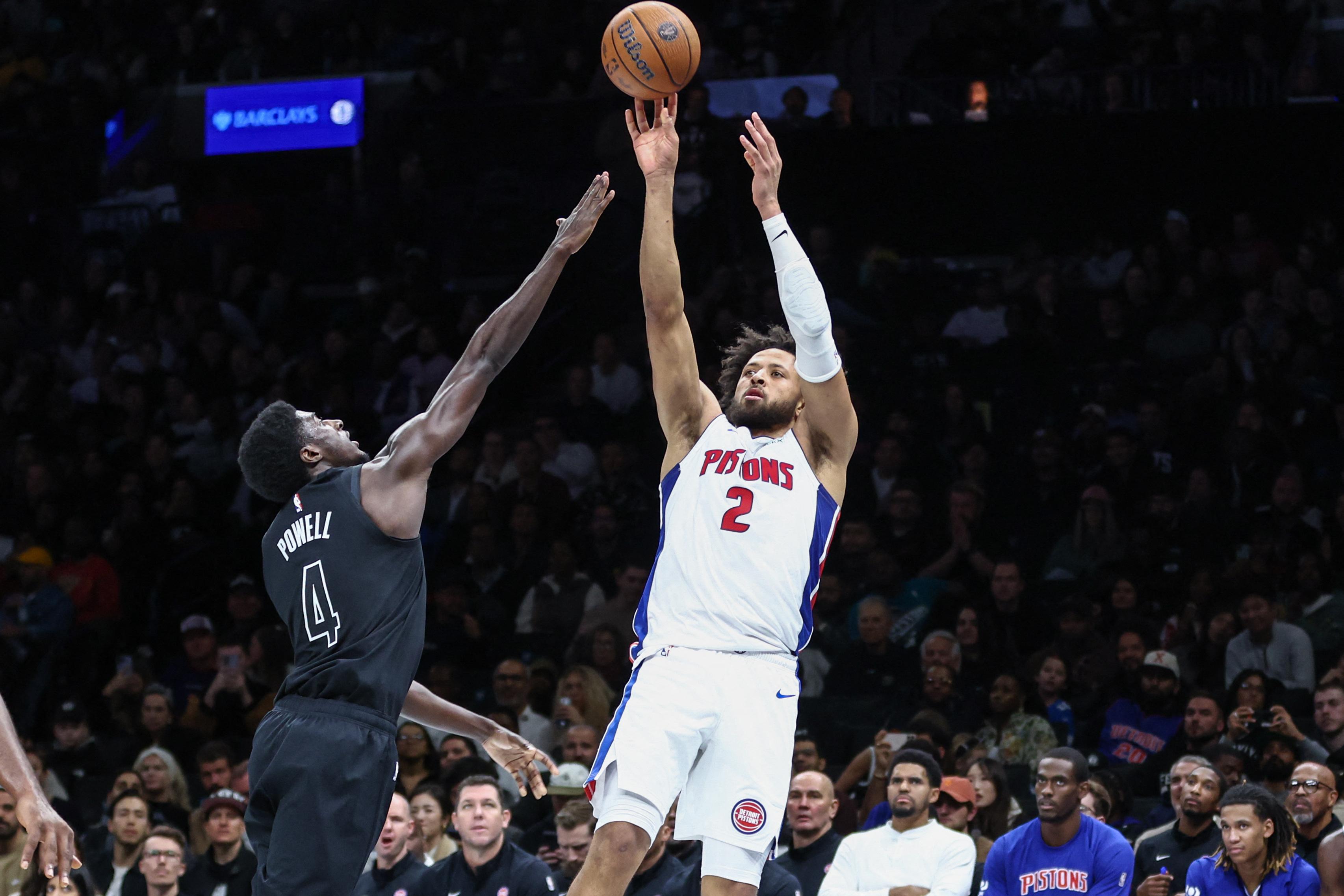 NBA: Pistons ride Cade Cunningham's 34 points to rout of Nets