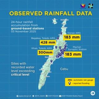 PAGASA: Tino brought unusual rainfall volume in Visayas
