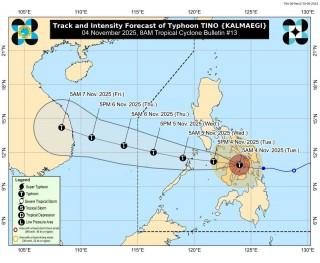 Typhoon Tino (Kalmaegi) - Nov. 4, 2025, 8AM
