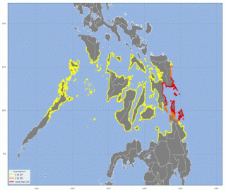 Storm surge warning up in over 20 areas —PAGASA 