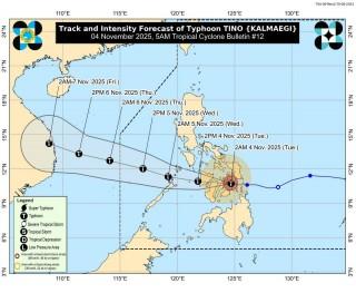Typhoon Tino (Kalmaegi) - Nov. 4, 2025, 5AM