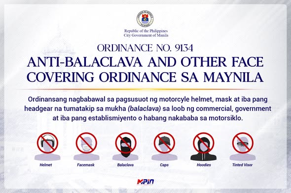 After Manila balaclava ban, PNP warns Nov. 30 protesters not to wear face coverings