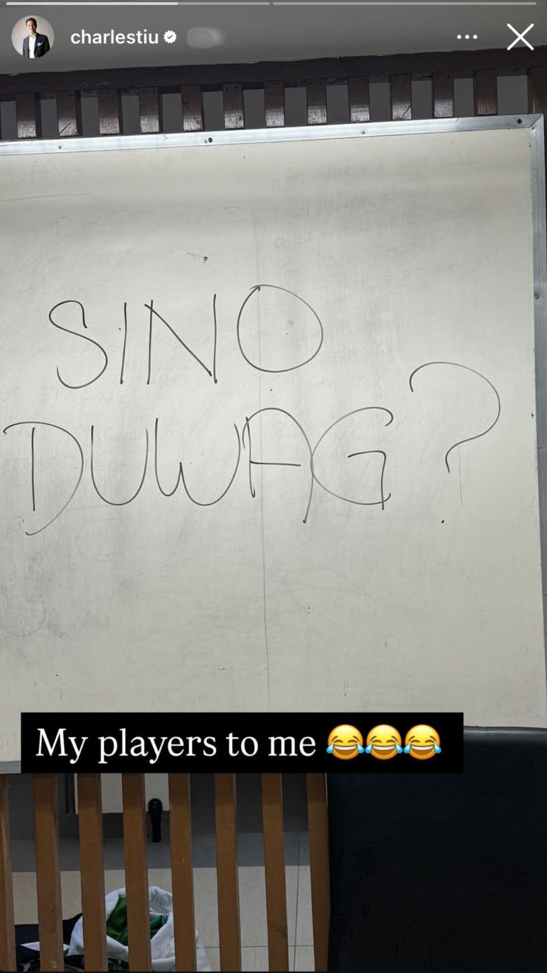 Charles Tiu Benilde Sino Duwag