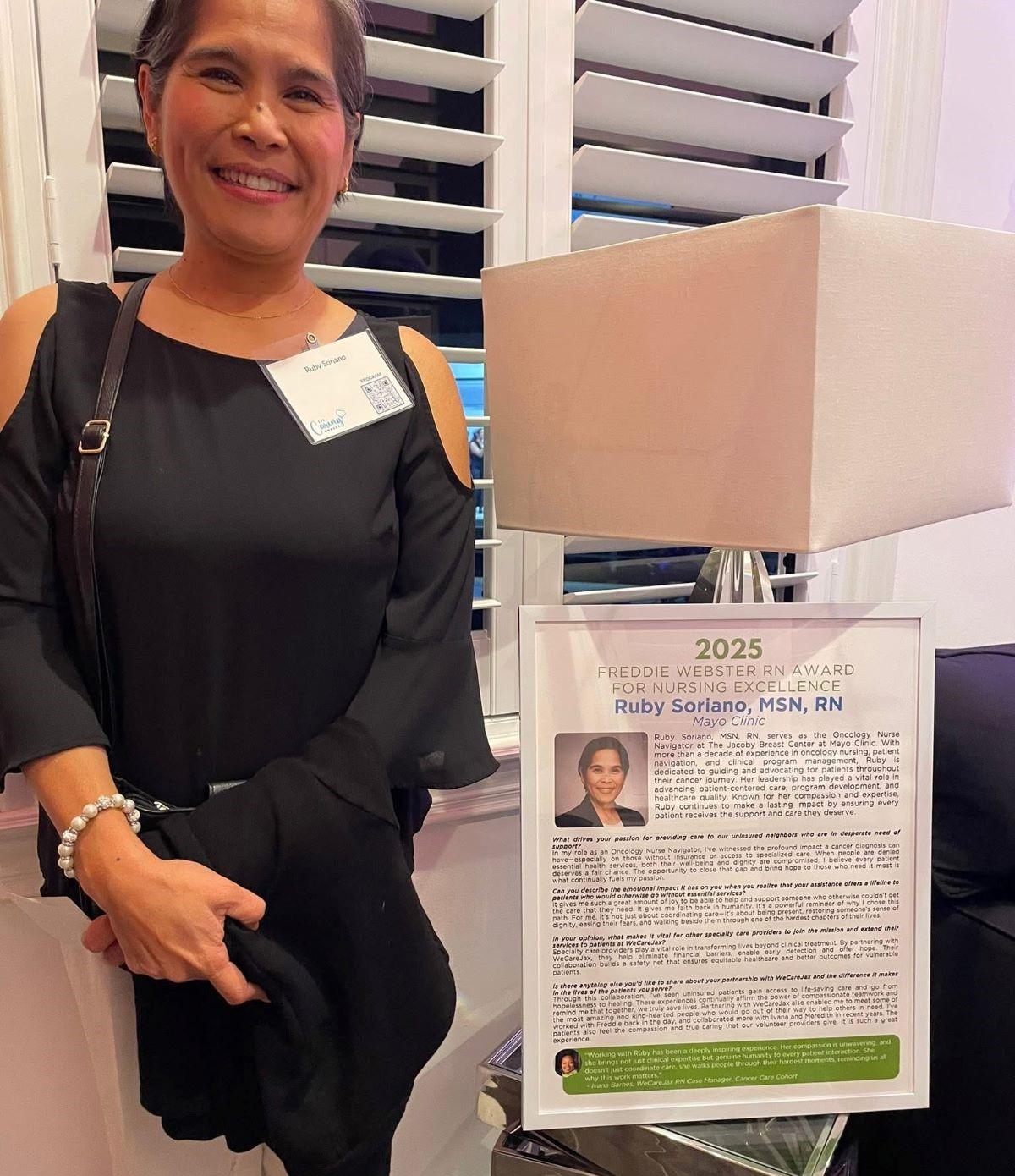 Filipina wins 2025 Freddie Webster RN Award for Nursing Excellence