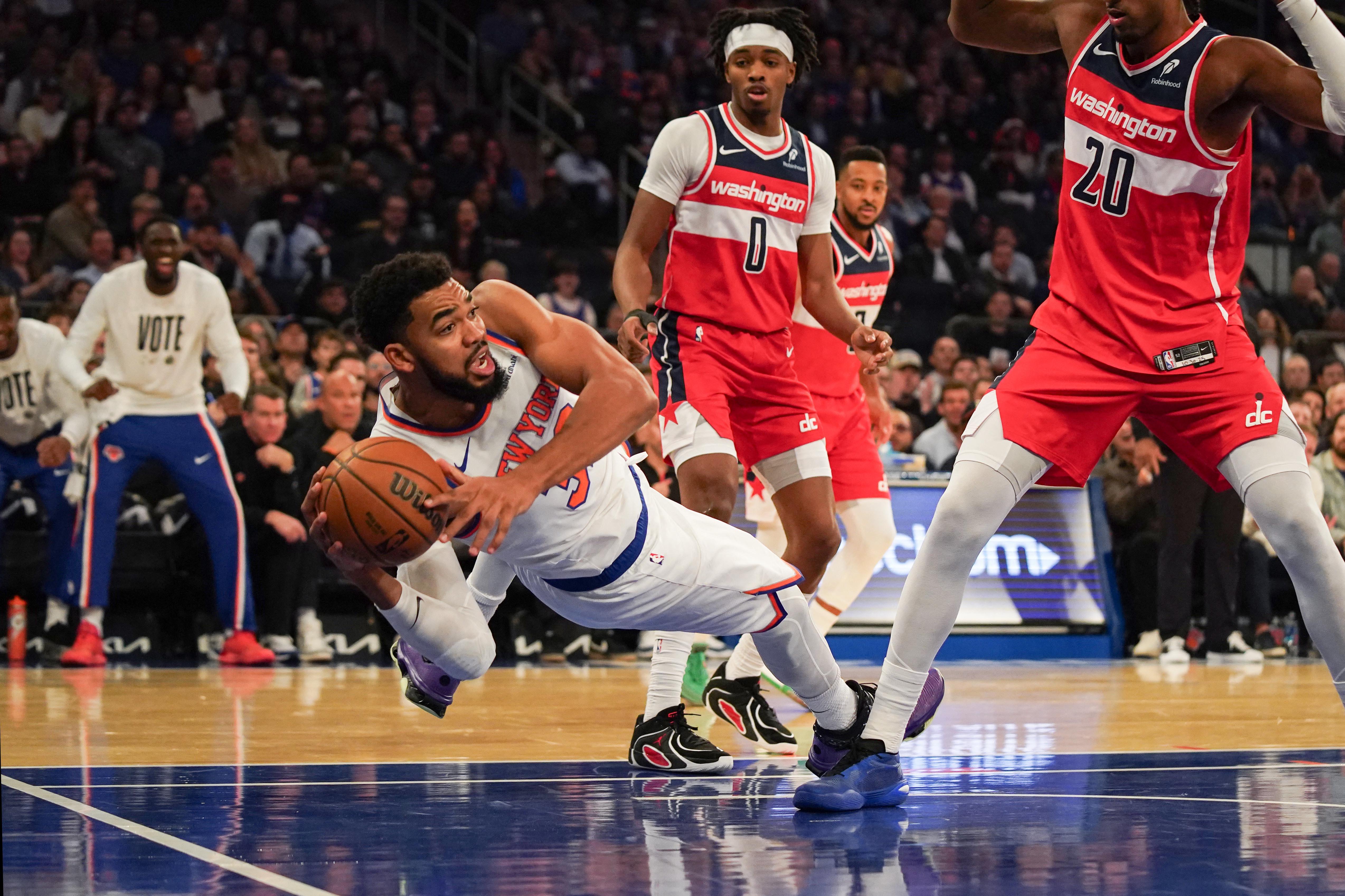 NBA: Knicks pull away in 41-point third, extend Wizards' skid