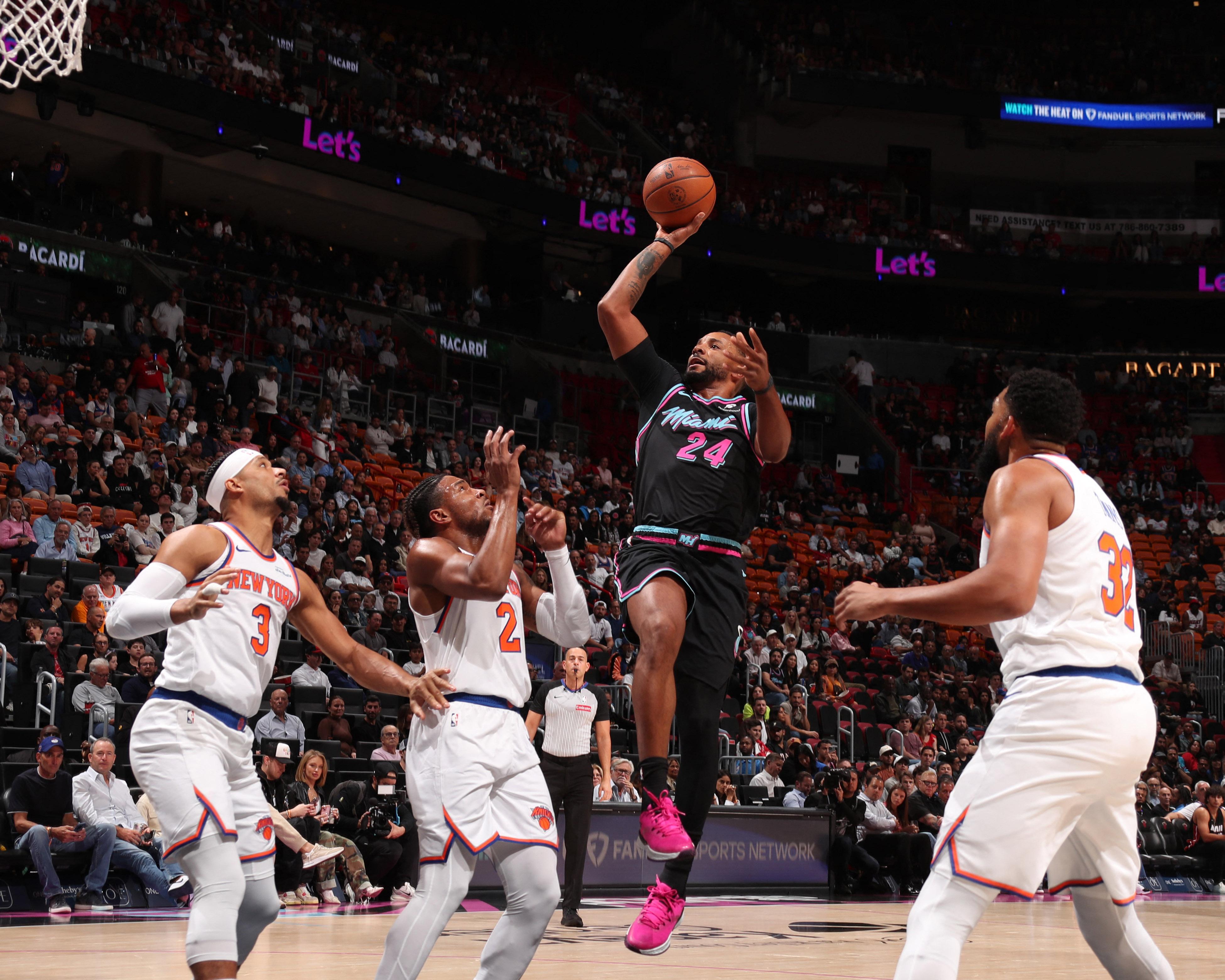 NBA: Heat weather Knicks" late flurry to win at home