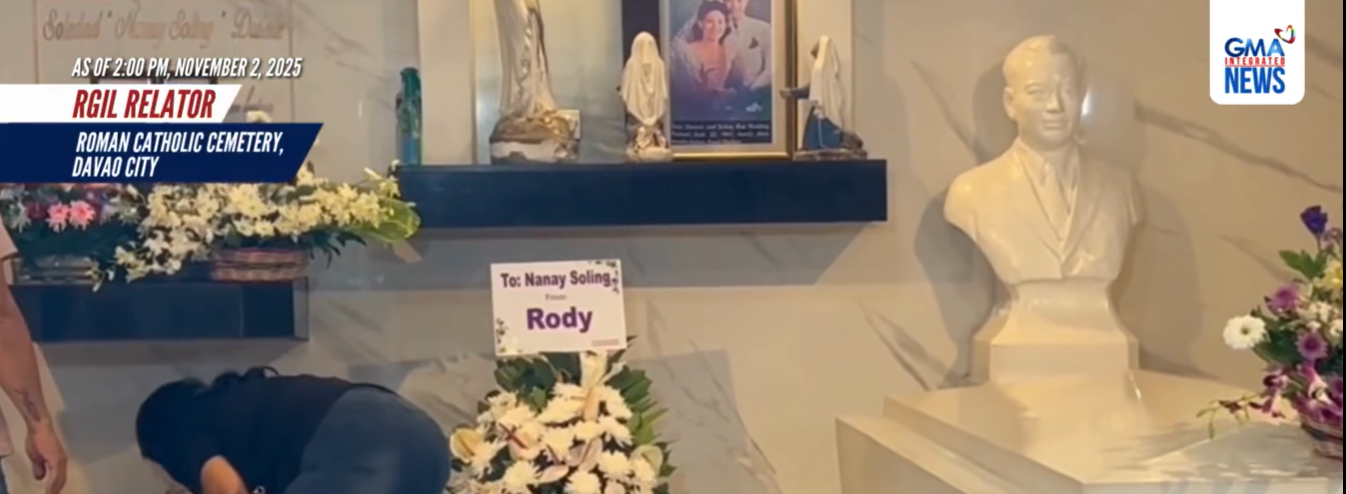 Pulong Duterte continues father Rody’s Undas tradition