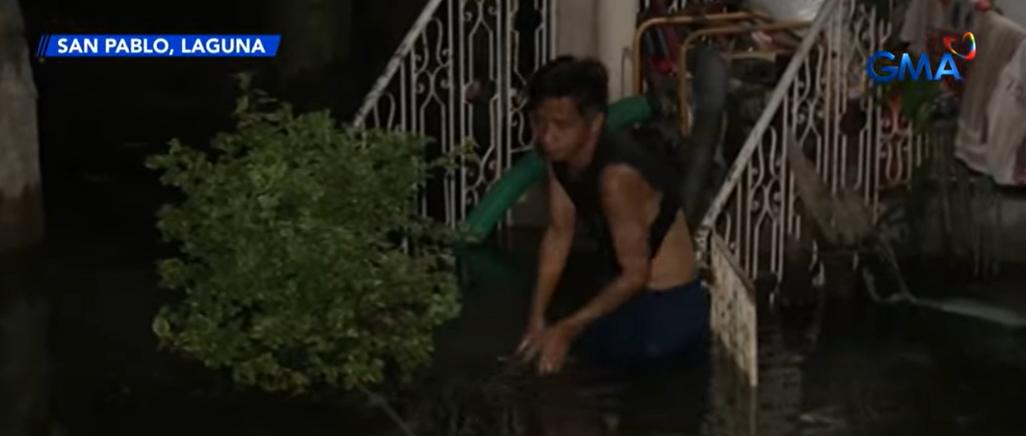 Typhoon Uwan worsens floods caused by Tino in San Pablo City, Laguna