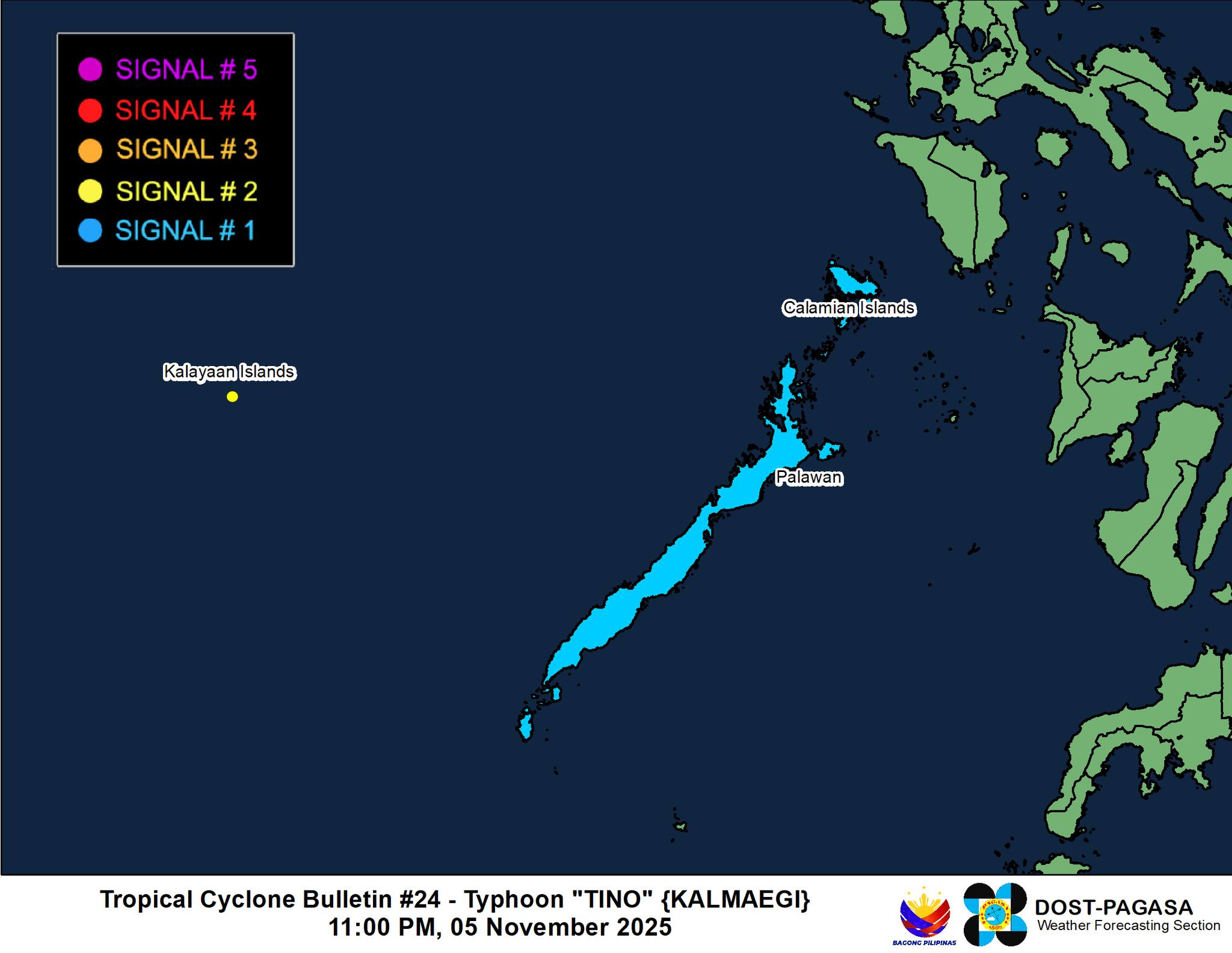 Signal No. 2 still up in Kalayaan Islands as Tino further intensifies