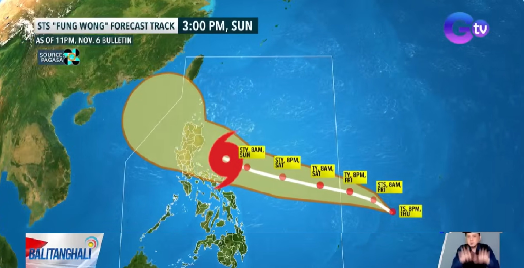Silangang bahagi ng Luzon at Visayas, unang makararamdam kay ‘Uwan’ pagpasok nito sa PAR -- PAGASA