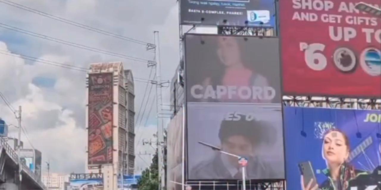 Caprice Cayetano, John Clifford get EDSA billboard from fans