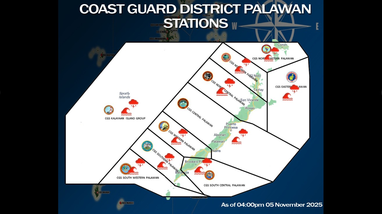 Sea travel in Palawan suspended amid Typhoon Tino - PCG
