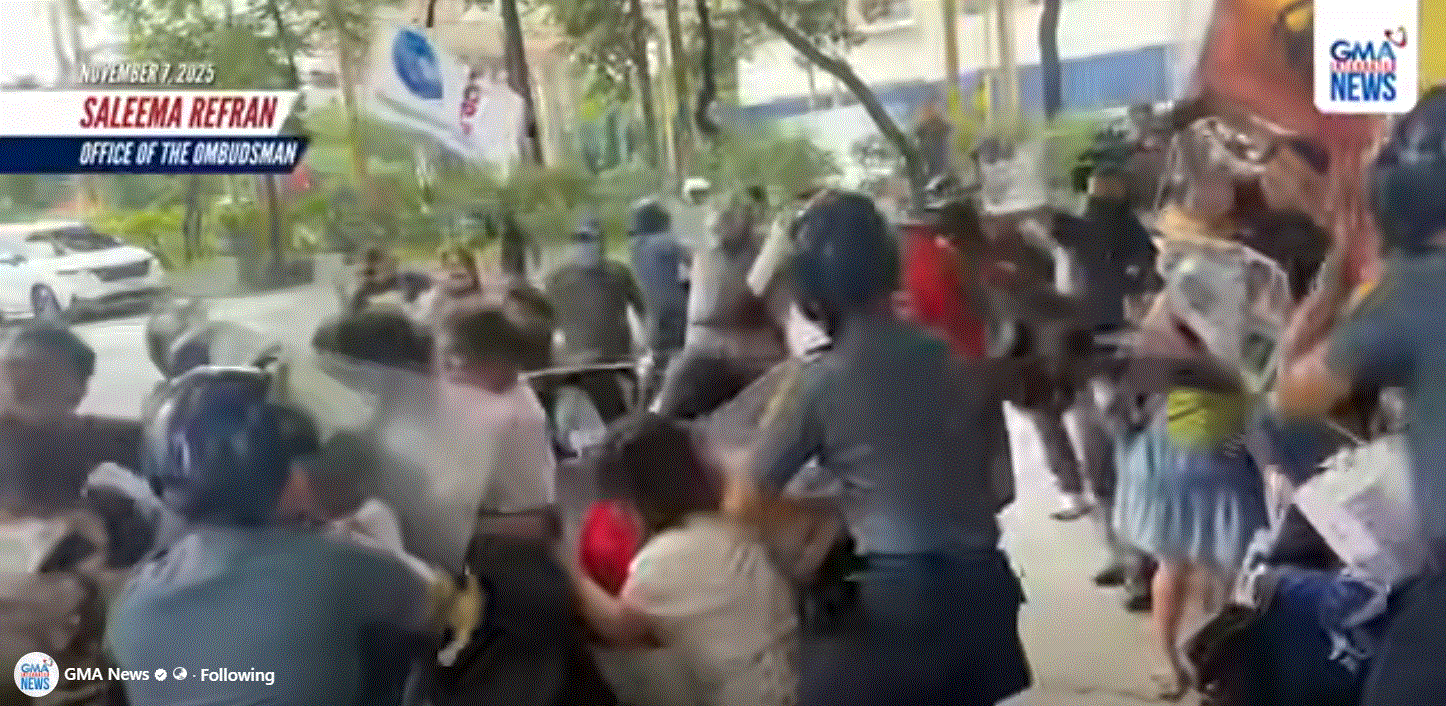 WATCH: Cops, protesters clash at Ombudsman's office over flood fund corruption