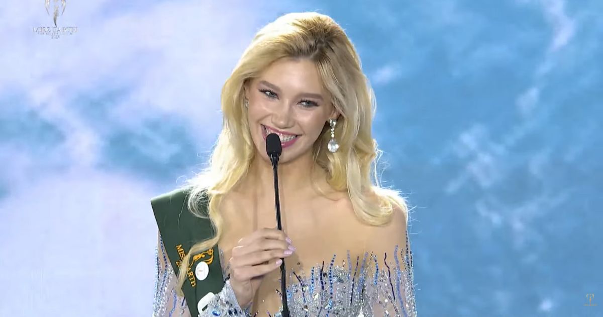 Miss Earth 2025 Natalie Puskinova speaks Filipino in final Q&A