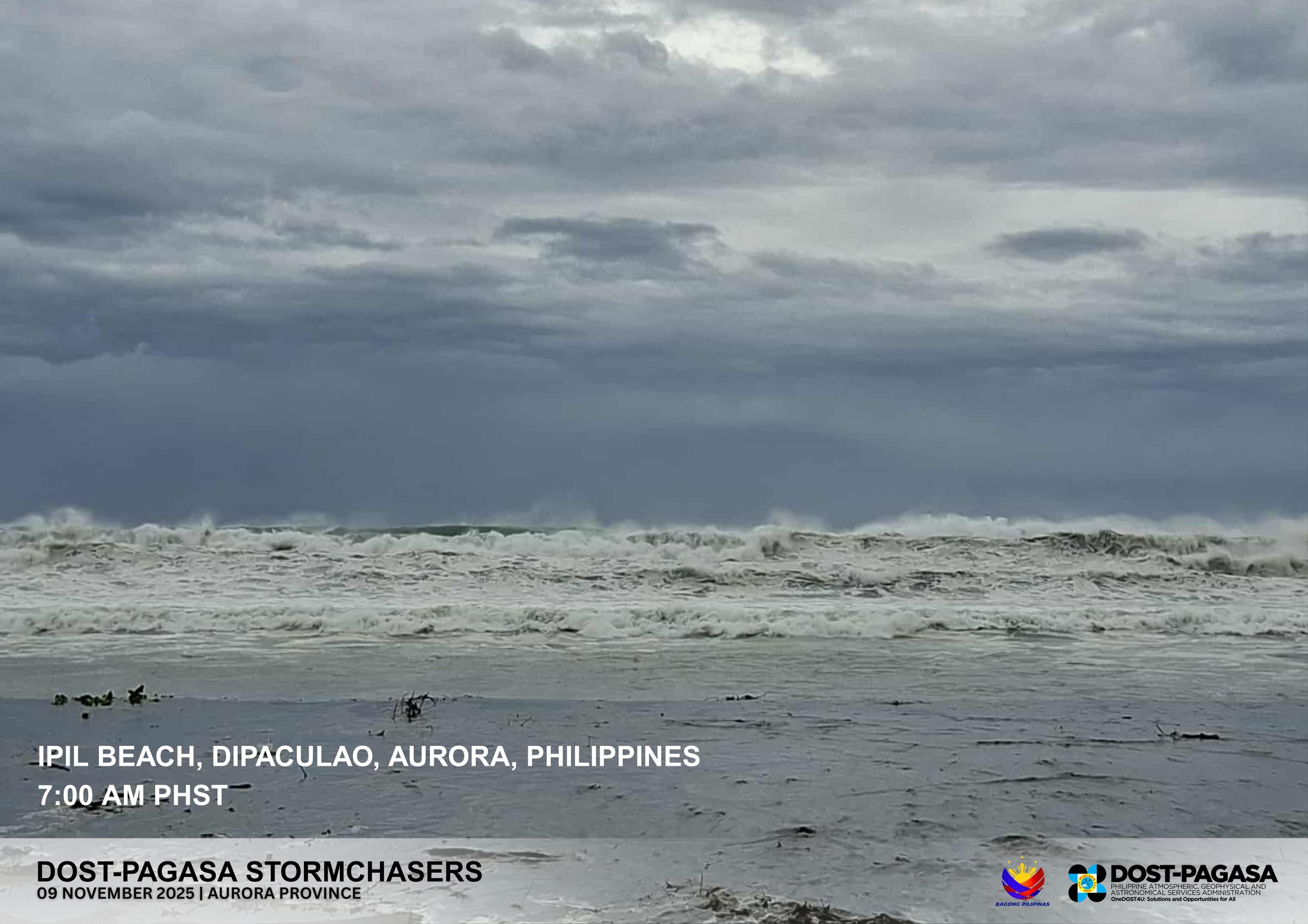 PAGASA deploys storm chasers to Aurora ahead of Uwan's landfall